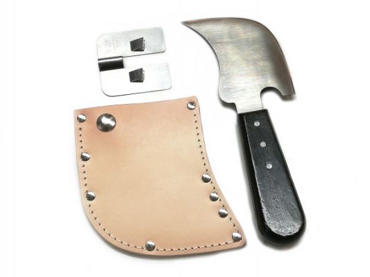 Quarter Moon Knife Set 3-pieces - Knife, weld sled and leather bag - Professional quality
